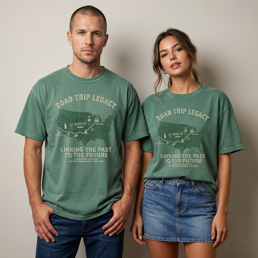 Road Trip Legacy Route 66 Centennial Graphic Tee