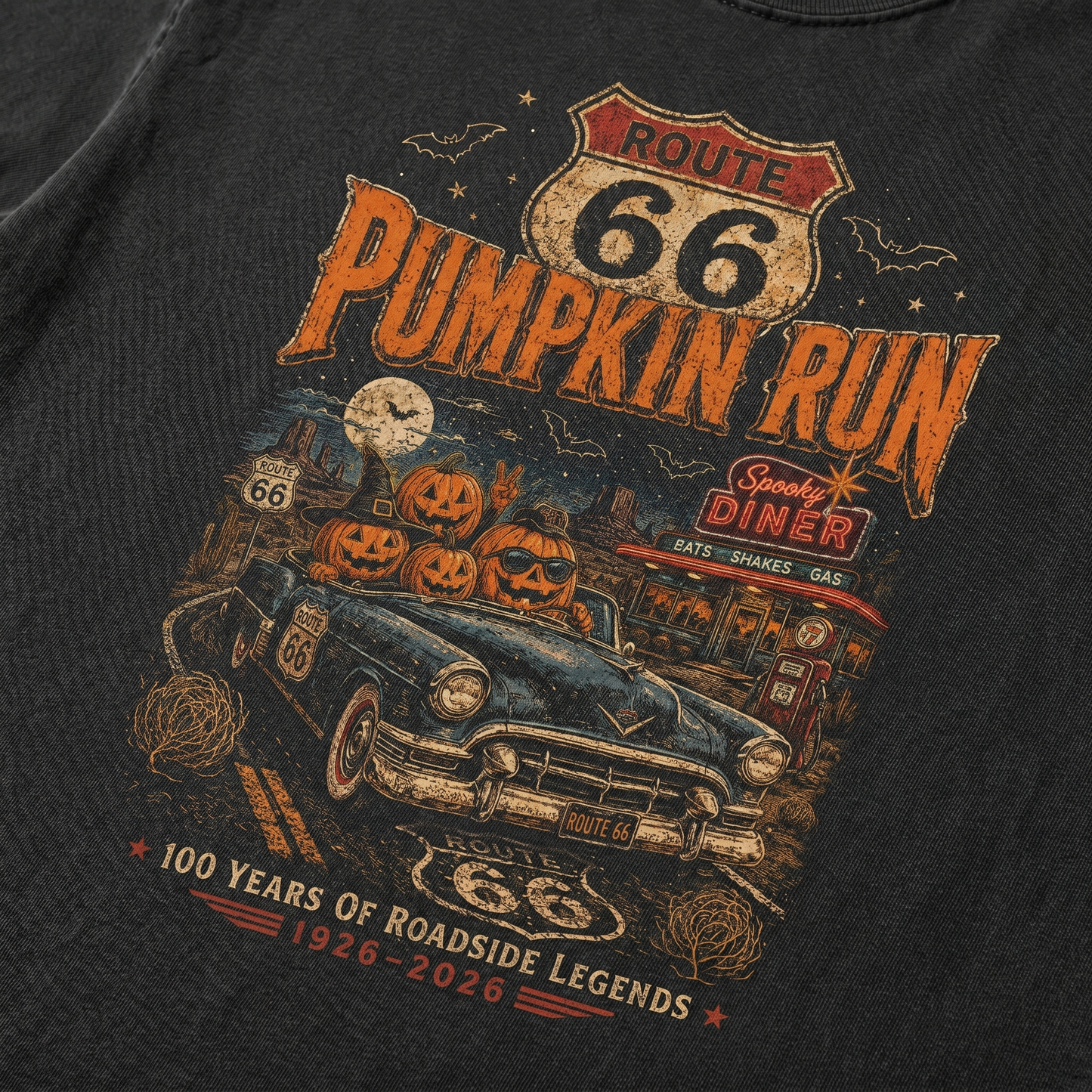 Route 66 Pumpkin Run Graphic Tee