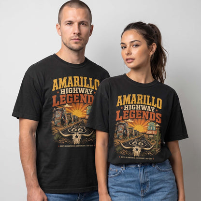 Amarillo Highway Legends Route 66 Graphic Tee