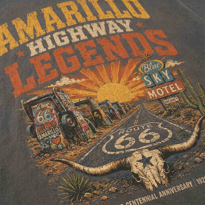Amarillo Highway Legends Route 66 Graphic Tee