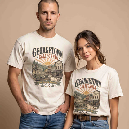 Ivory Georgetown California vintage Gold Country graphic T-shirt